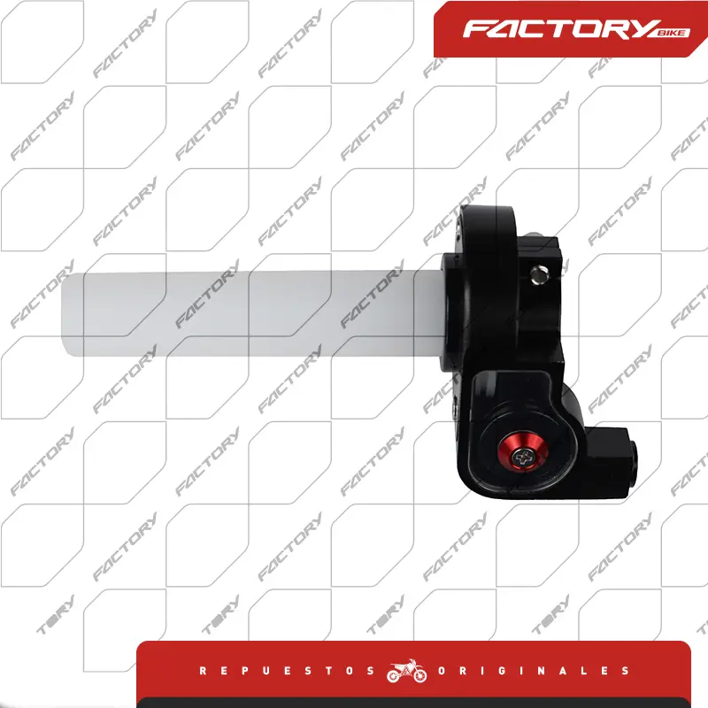 [FB114-002] BASE DE ACELERADOR ALUMINIO NEGRA CON CANA - J10  T4-300 FB114-002