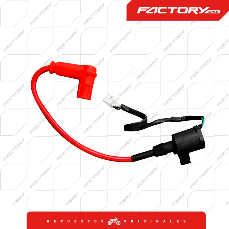 [FB018-025] BOBINA DE BUJIA NE 2P (P ROJA) - TS-250  AKS  T4-300 FB018-025