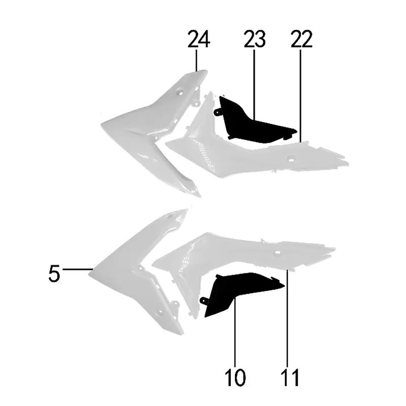 [FB043-029] LATERAL DE TANQUE IZ DE BL 6PCS - JOKER FB043-029