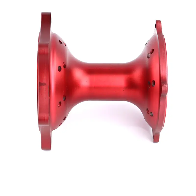 [FB085-005] MANZANA POSTERIOR CNC ROJO - J10  J3  TS-250 FB085-005